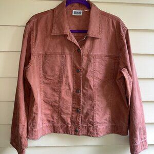 CHICOS vintage brown jacquard jacket